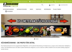 How kuechen-rueckwand.com looks like on a tablet such as an iPad.