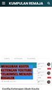 How kumpulanremaja.com looks like on a mobile device such as an iPhone.