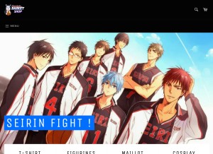 How kuroko-no-basket-shop.com looks like on a tablet such as an iPad.