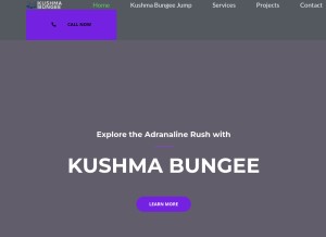 How kushmabungee.com looks like on a tablet such as an iPad.