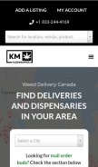 How kushmapper.com looks like on a mobile device such as an iPhone.
