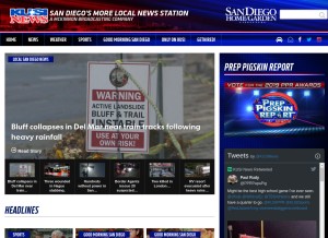 How kusi.com looks like on a tablet such as an iPad.