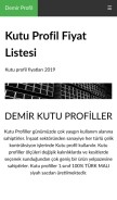 How kutuprofilfiyatlari.com looks like on a mobile device such as an iPhone.