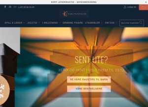 How kvalitetstid.no looks like on a tablet such as an iPad.