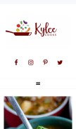 How kyleecooks.com looks like on a mobile device such as an iPhone.