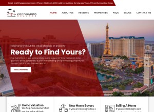 How kylesellsvegashomes.com looks like on a tablet such as an iPad.