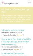 How kynangthanhnien.com looks like on a mobile device such as an iPhone.