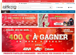 How la-becanerie.com looks like on a tablet such as an iPad.