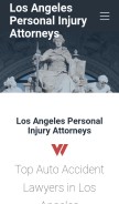 How la-personalinjuryattorneys.com looks like on a mobile device such as an iPhone.