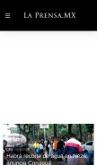 How la-prensa.mx looks like on a mobile device such as an iPhone.