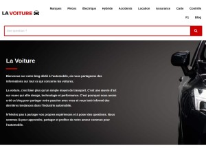 How la-voiture.fr looks like on a tablet such as an iPad.