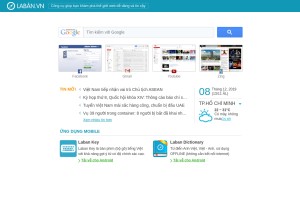 How laban.vn looks like on a tablet such as an iPad.