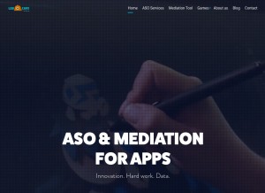 How labcavegames.com looks like on a tablet such as an iPad.