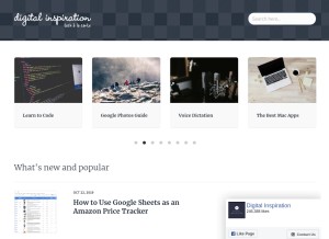 How labnol.org looks like on a tablet such as an iPad.