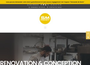 How labosmconcept.fr looks like on a tablet such as an iPad.