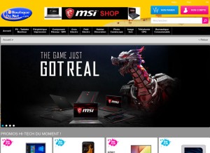 How laboutiquedunet.com looks like on a tablet such as an iPad.