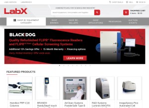 How labx.com looks like on a tablet such as an iPad.
