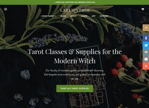 How labyrinthos.co looks like on a tablet such as an iPad.