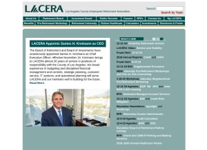 How lacera.com looks like on a tablet such as an iPad.