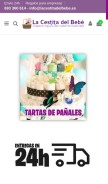 How lacestitadelbebe.es looks like on a mobile device such as an iPhone.