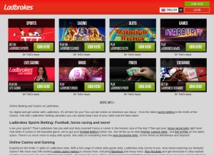 How ladbrokes.com looks like on a tablet such as an iPad.