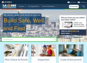 How ladbs.org looks like on a tablet such as an iPad.