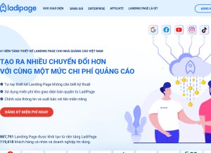 How ladipage.com looks like on a tablet such as an iPad.