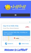 How laffgaff.com looks like on a mobile device such as an iPhone.