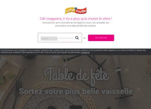 How lafoirfouille.fr looks like on a tablet such as an iPad.