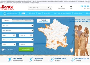 How lafrancedunordausud.fr looks like on a tablet such as an iPad.