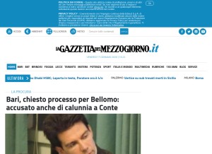 How lagazzettadelmezzogiorno.it looks like on a tablet such as an iPad.