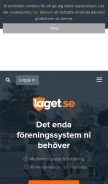 How laget.se looks like on a mobile device such as an iPhone.