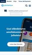 How lahitapiola.fi looks like on a mobile device such as an iPhone.