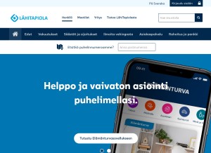 How lahitapiola.fi looks like on a tablet such as an iPad.