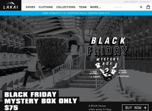 How lakai.com looks like on a tablet such as an iPad.