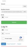 How lakebtc.com looks like on a mobile device such as an iPhone.