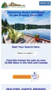 How lakehouse.com looks like on a mobile device such as an iPhone.