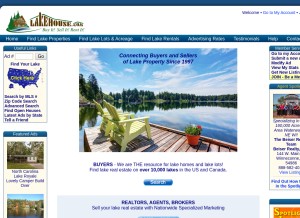 How lakehouse.com looks like on a tablet such as an iPad.