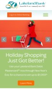 How lakelandbank.com looks like on a mobile device such as an iPhone.