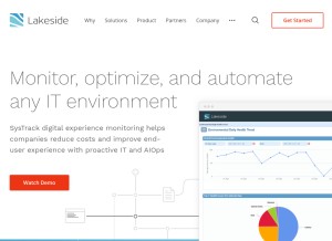 How lakesidesoftware.com looks like on a tablet such as an iPad.