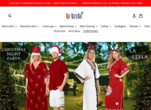 How laleela.com looks like on a tablet such as an iPad.