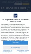 How lamanchelibre.fr looks like on a mobile device such as an iPhone.