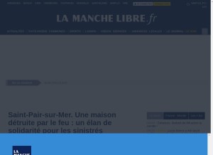 How lamanchelibre.fr looks like on a tablet such as an iPad.