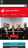 How lamar.edu looks like on a mobile device such as an iPhone.