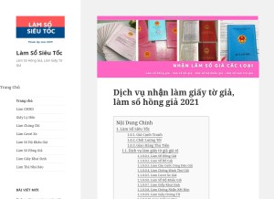 How lamsosieutoc.com looks like on a tablet such as an iPad.