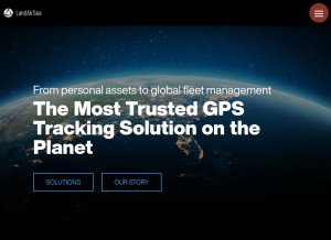 How landairsea.com looks like on a tablet such as an iPad.