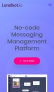 How landbot.io looks like on a mobile device such as an iPhone.