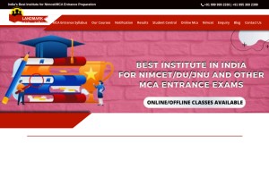 How landmarkinstitute.com looks like on a tablet such as an iPad.