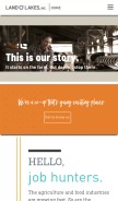 How landolakesinc.com looks like on a mobile device such as an iPhone.