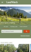 How landwatch.com looks like on a mobile device such as an iPhone.